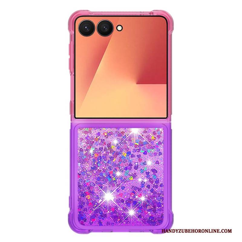 Hülle Für Samsung Galaxy Z Flip 7 Pailletten Mit Farbverlauf