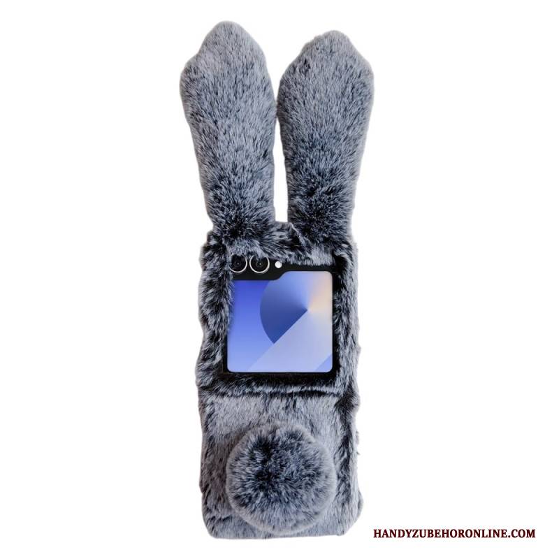Hülle Für Samsung Galaxy Z Flip 7 Plüsch-hasenohren