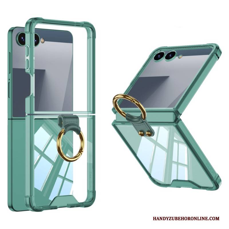 Hülle Für Samsung Galaxy Z Flip 7 Ringhalter Und Stoßfester Schutz