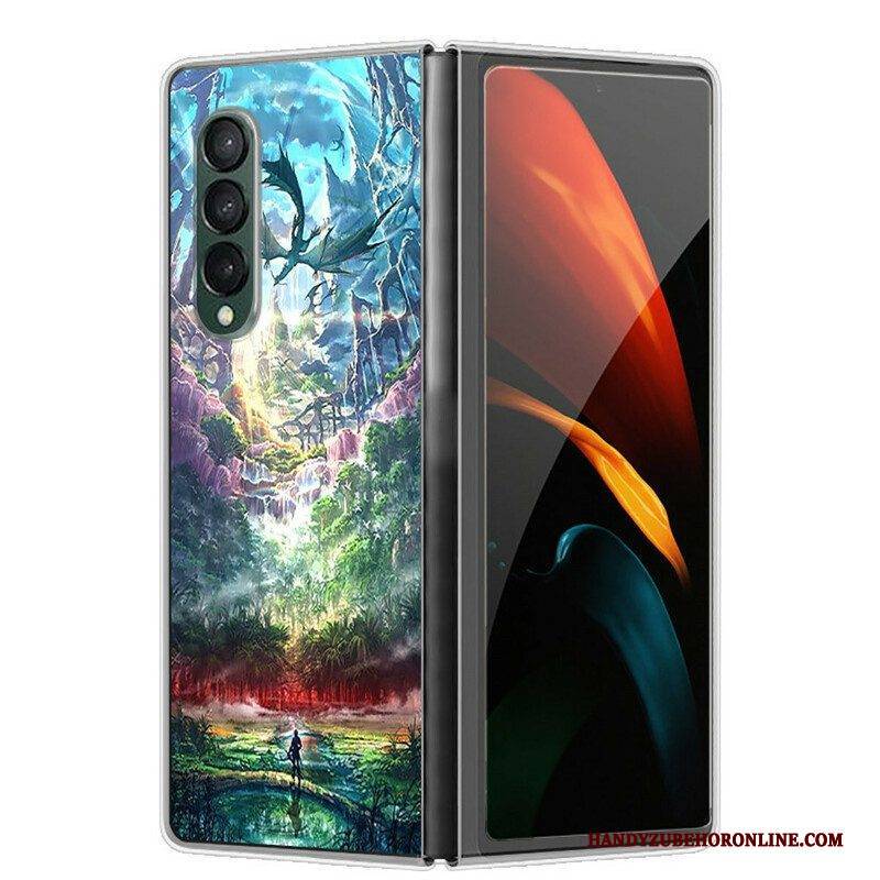 Hülle Für Samsung Galaxy Z Fold 3 5G Künstlerische Natur