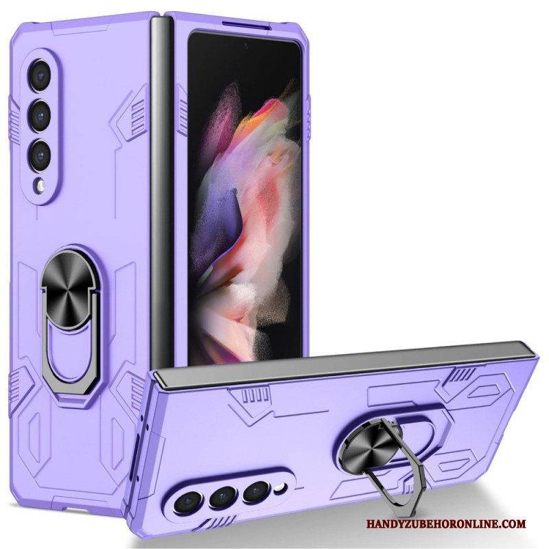 Hülle Für Samsung Galaxy Z Fold 4 Bi-material Und Rotationsring