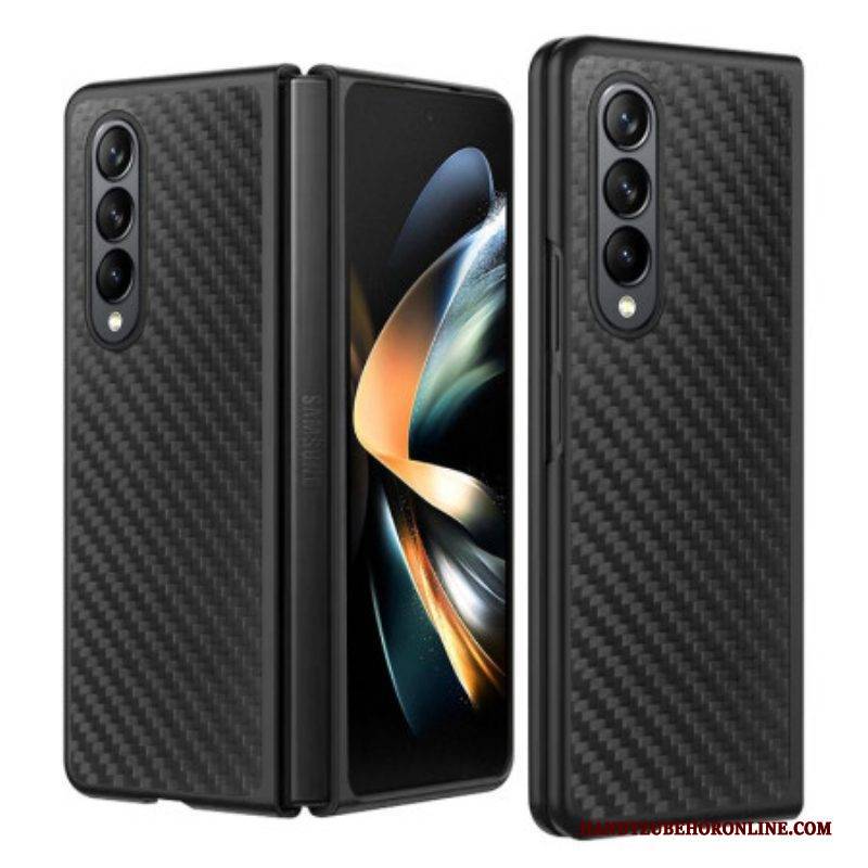 Hülle Für Samsung Galaxy Z Fold 4 Kohlefaser Und Mikrofaser