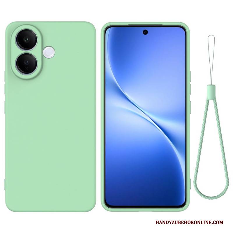 Hülle Für Vivo V60 Lite Armband Aus Flüssigsilikon