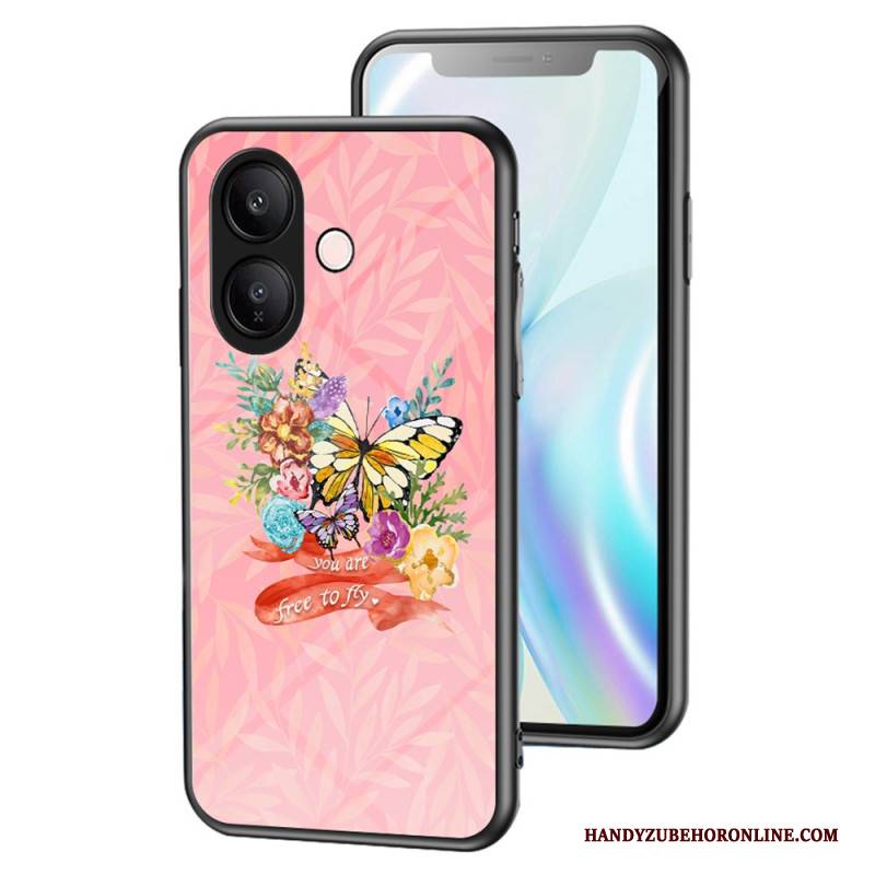 Hülle Für Vivo V60 Lite Schmetterlinge Aus Gehärtetem Glas