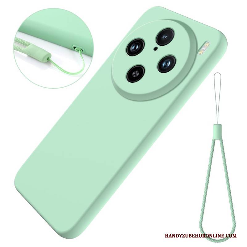 Hülle Für Vivo X100 Pro Armband Aus Flüssigsilikon