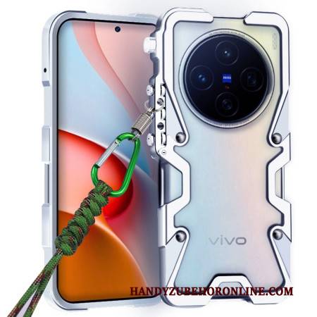 Hülle Für Vivo X200 Aluminium-bumper Mit Tragegurt