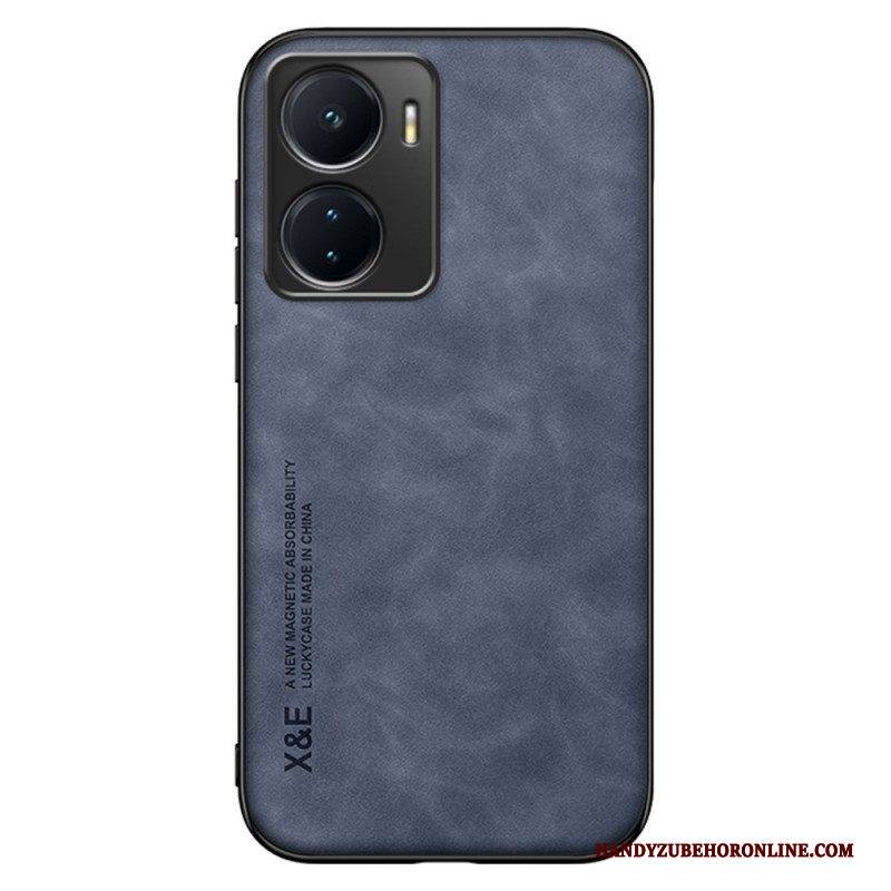 Hülle Für Vivo Y16 X&e-leder Mit Ledereffekt