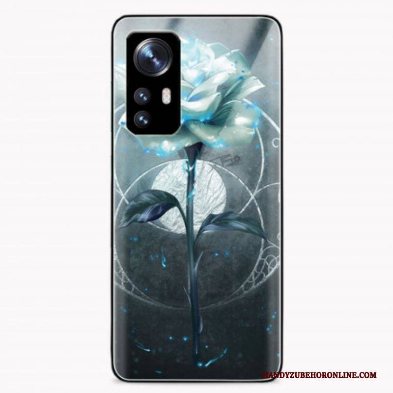 Hülle Für Xiaomi 12 / 12X Roségrünes Gehärtetes Glas
