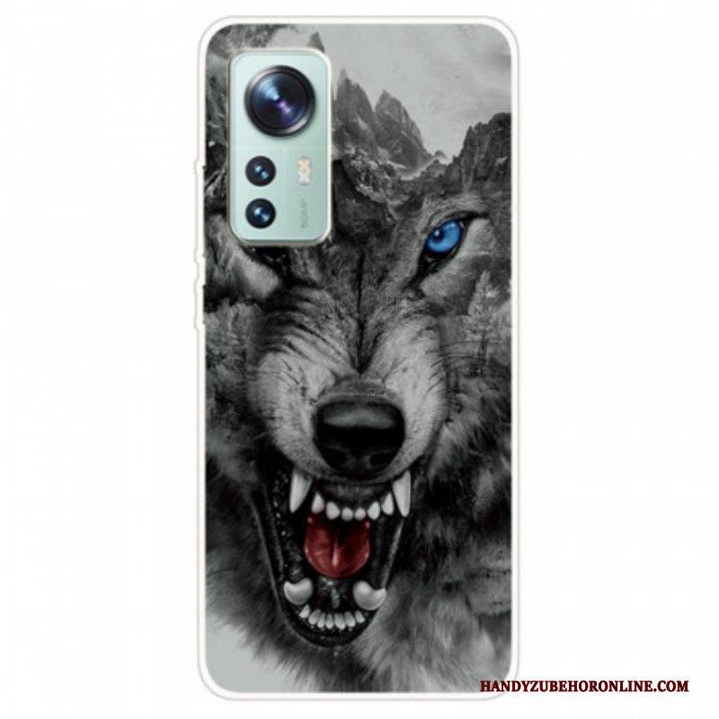 Hülle Für Xiaomi 12 / 12X Wilder Wolf Aus Silikon