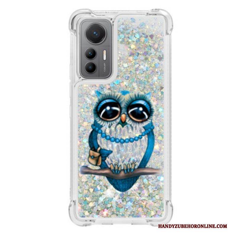 Hülle Für Xiaomi 12 Lite Pailletten Fräulein Eule