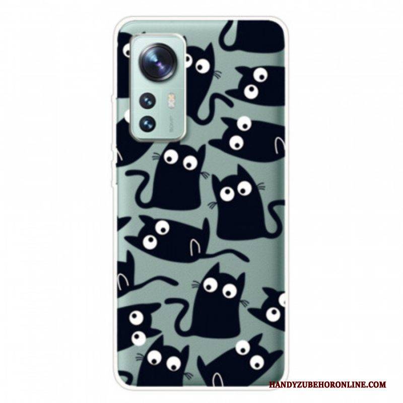 Hülle Für Xiaomi 12 Pro Kleine Katzen Aus Silikon