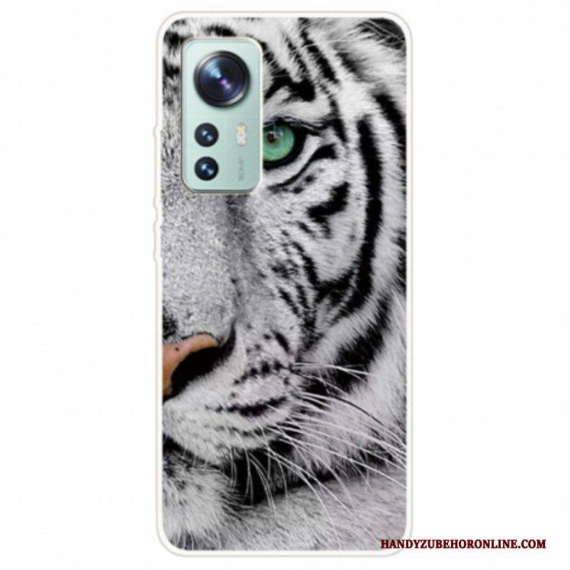 Hülle Für Xiaomi 12 Pro Weißer Tiger