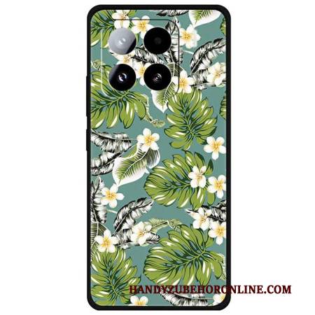 Hülle Für Xiaomi 15 Pro Bananenblätter Und Goldene Blüten