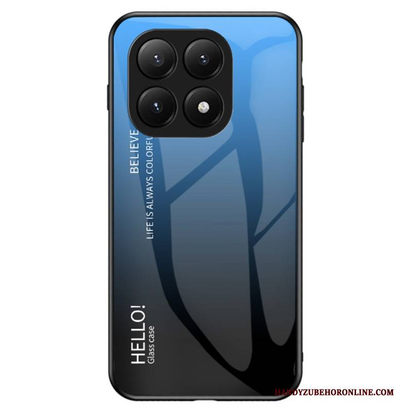 Hülle Für Xiaomi 15t Gehärtetes Glas Hello
