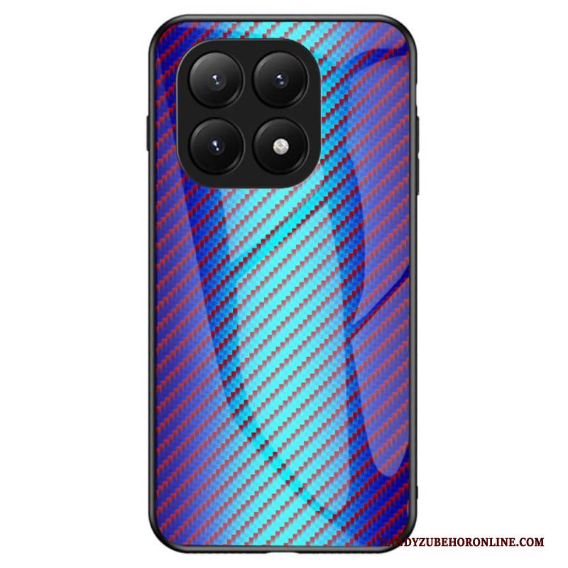Hülle Für Xiaomi 15t Pro Gehärtetes Glas Mit Carbonfaser-optik