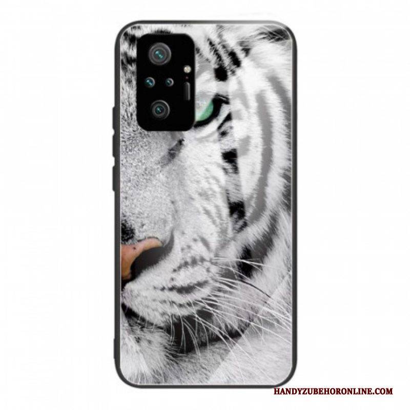 Hülle Für Xiaomi Redmi Note 10 Pro Tiger-gehärtetes Glas