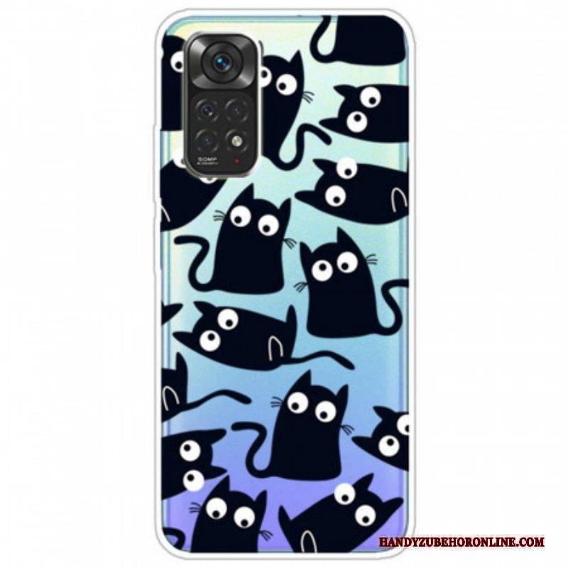 Hülle Für Xiaomi Redmi Note 11 Pro / 11 Pro 5G Mehrere Schwarze Katzen