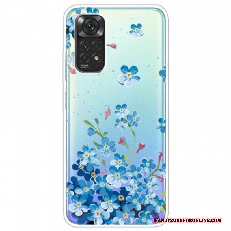 Hülle Für Xiaomi Redmi Note 11 Pro / 11 Pro 5G Strauß Blauer Blumen