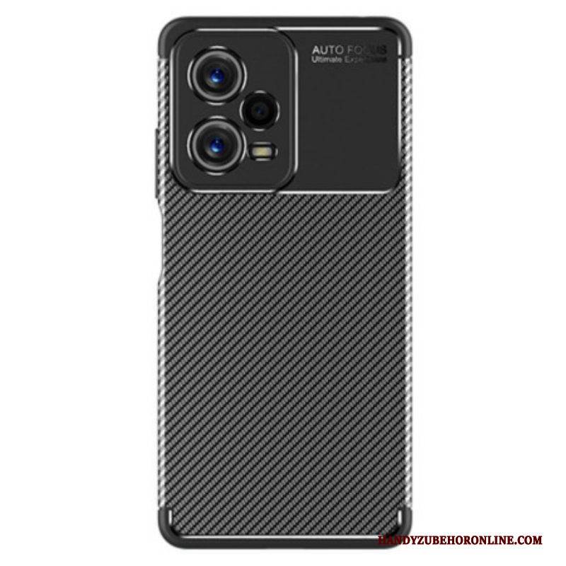 Hülle Für Xiaomi Redmi Note 12 Pro Flexible Kohlefaserstruktur