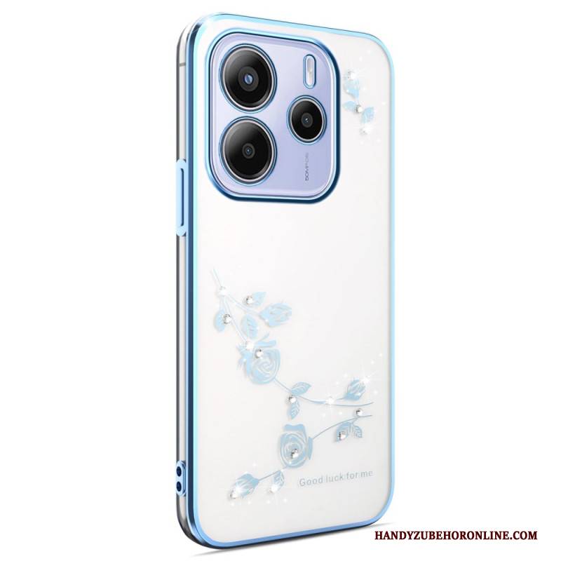 Hülle Für Xiaomi Redmi Note 14 4g Strasssteine Und Blumen