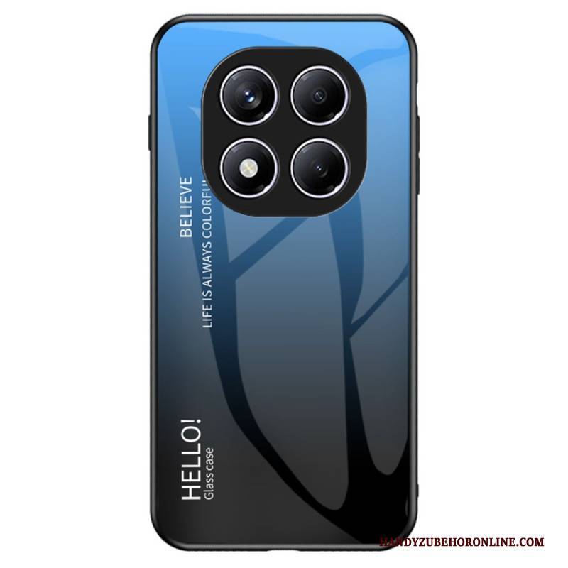 Hülle Für Xiaomi Redmi Note 14 Pro 4g Gehärtetes Glas Mit Hello-motiv