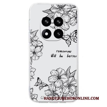 Hülle Für Xiaomi Redmi Note 14 Pro Plus 5g Schmetterlings- Und Blumenmuster