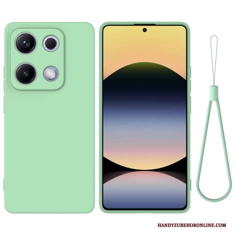Hülle Für Xiaomi Redmi Note 14s Armband Aus Flüssigsilikon