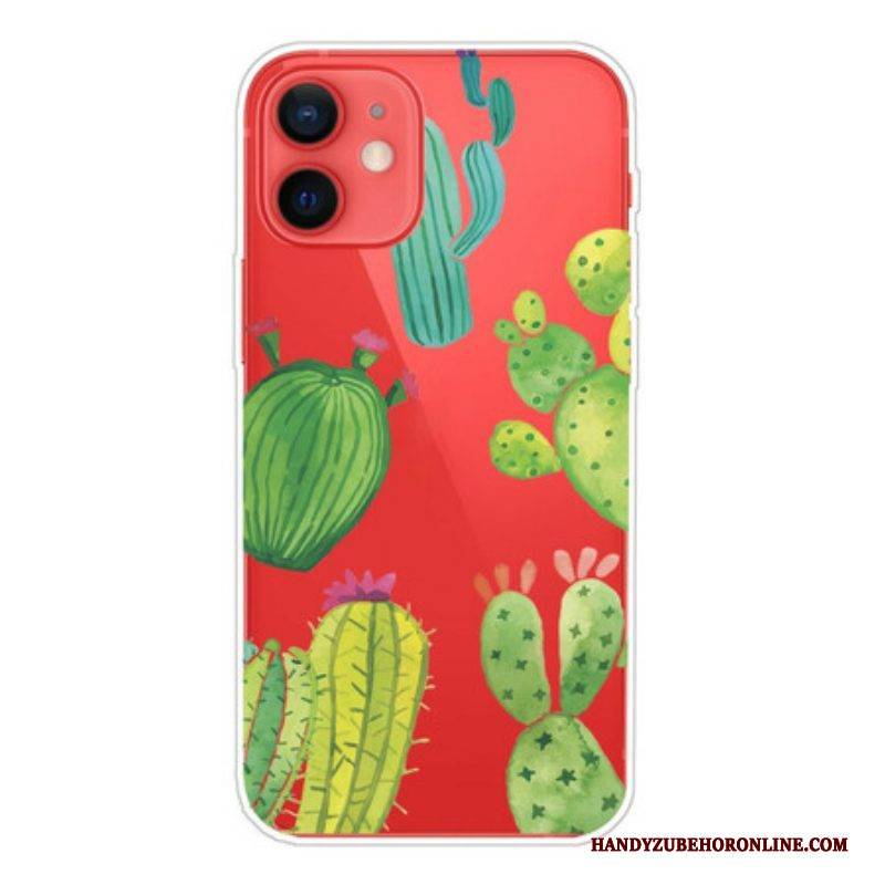 Hülle Für iPhone 13 Mini Aquarellkakteen