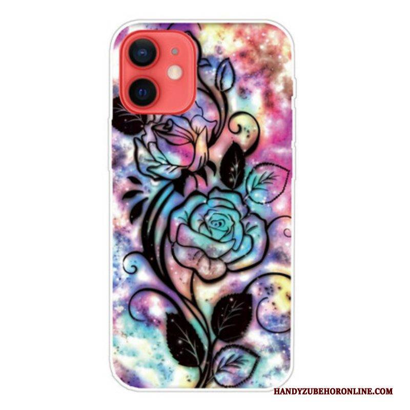 Hülle Für iPhone 13 Mini Grafische Blume