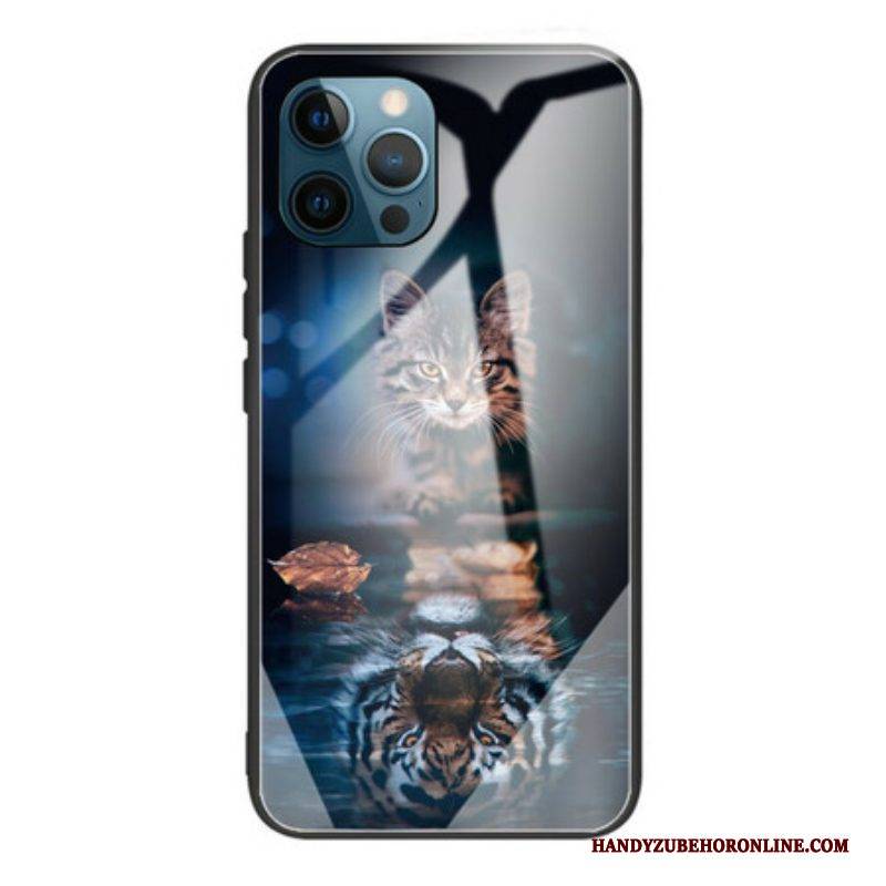 Hülle Für iPhone 13 Pro Max Mein Tiger Gehärtetes Glas