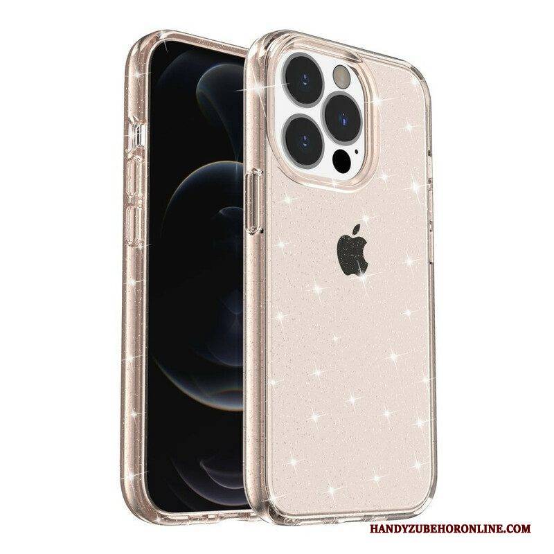 Hülle Für iPhone 13 Pro Max Transparente Pailletten