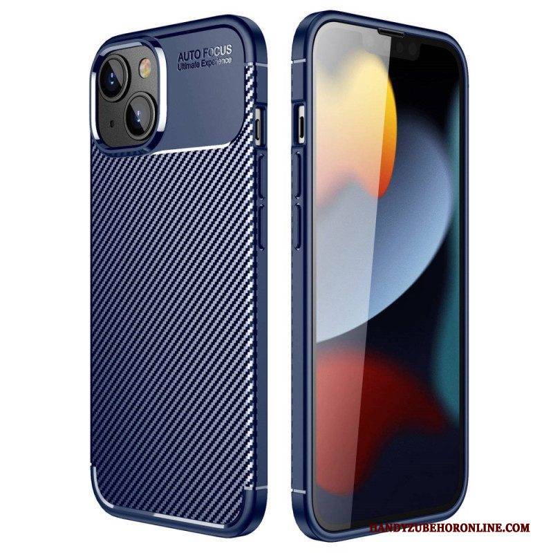 Hülle Für iPhone 14 Flexible Kohlefaser