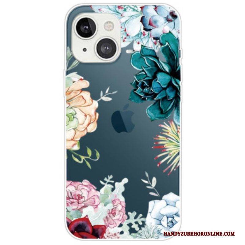 Hülle Für iPhone 14 Plus Aquarellblumen