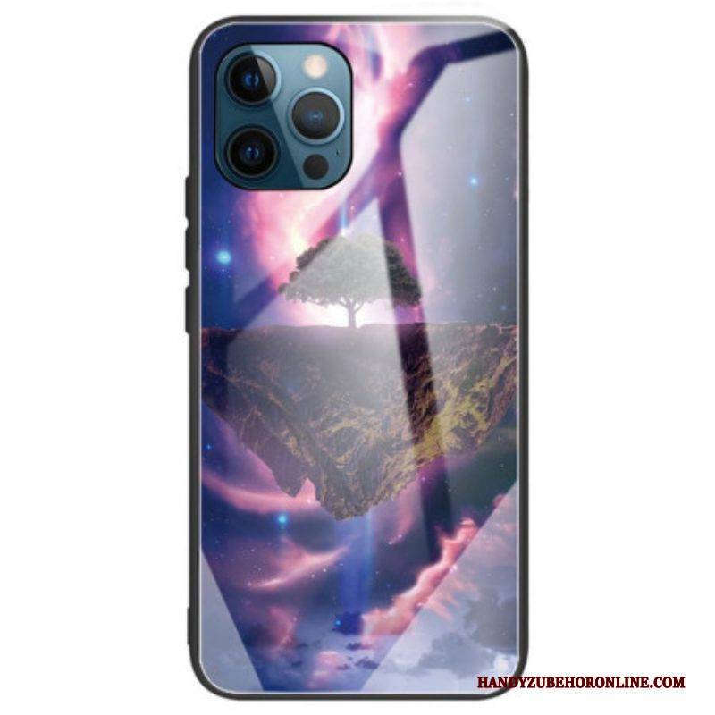 Hülle Für iPhone 14 Pro Max Astralbaum Gehärtetes Glas