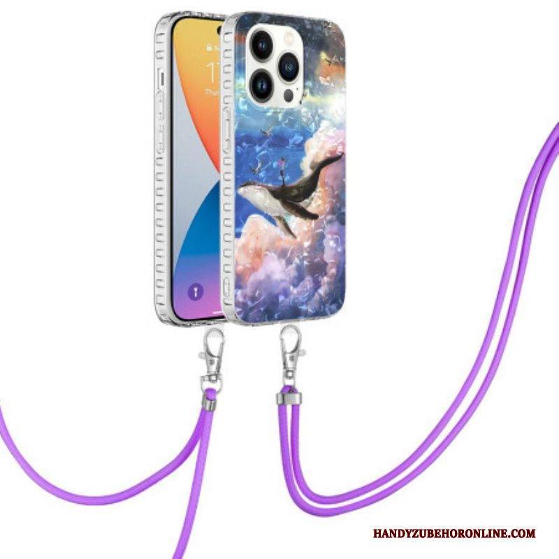 Hülle Für iPhone 14 Pro Stilisierter Wal