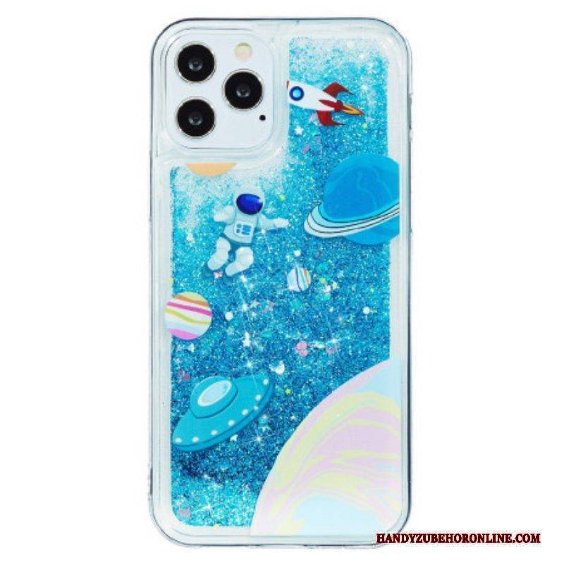 Hülle Für iPhone 15 Pro Max Weltraumglitter