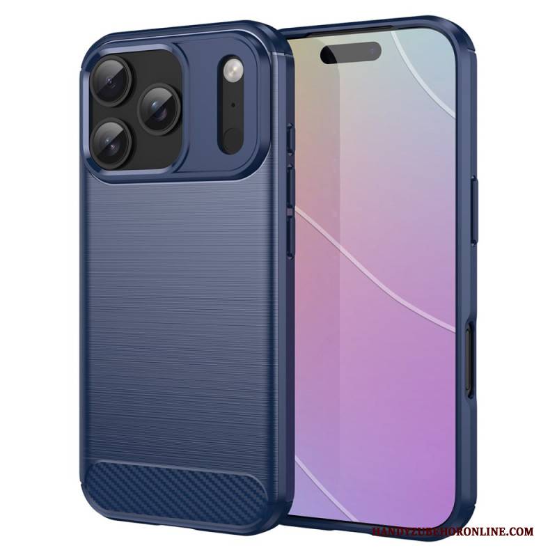 Hülle Für iPhone 17 Pro Gebürstete Kohlefaser