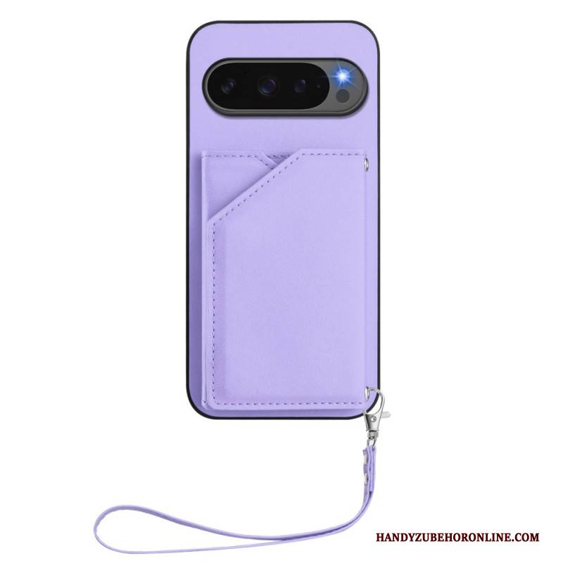 Hülle Google Pixel 10 / 10 Pro Lederoptik Mit Kartenetui Und Gurt