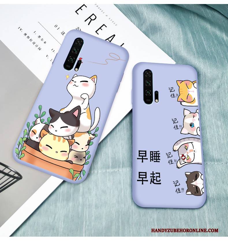 Hülle Honor 20 Pro Karikatur Anti-sturz Trend, Case Honor 20 Pro Taschen Lichtfarbe Lila