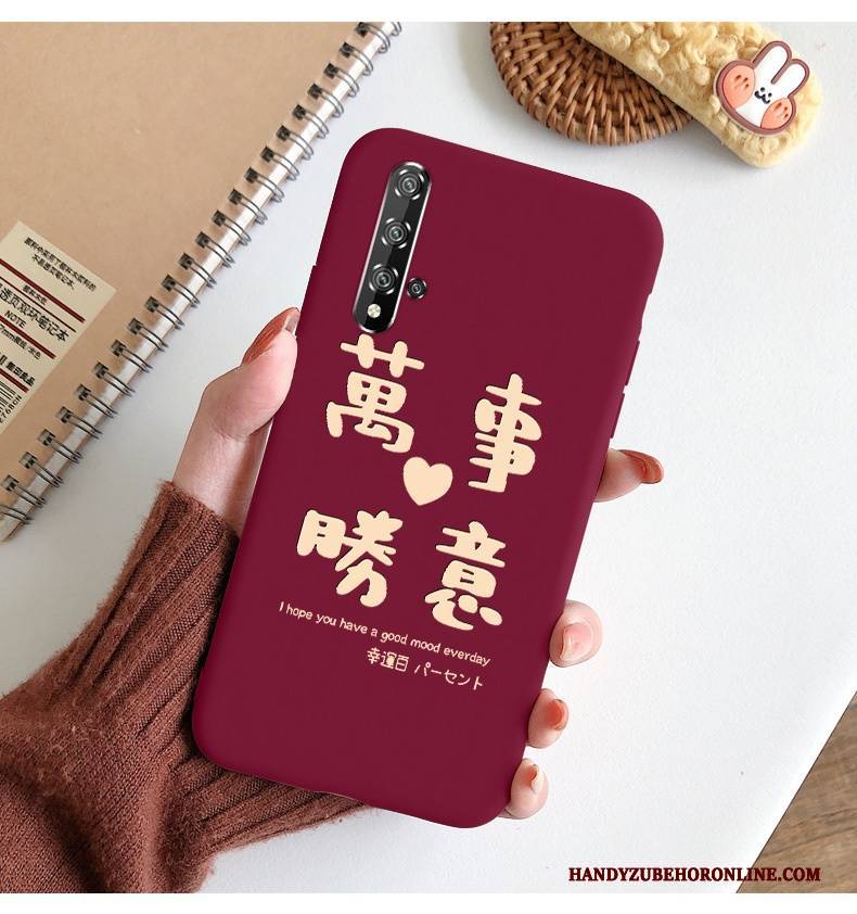 Hülle Honor 20 Silikon Einfach Neu, Case Honor 20 Schutz Nubuck Ratte