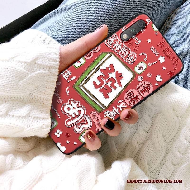 Hülle Honor 9x Weiche Nette Glücklich, Case Honor 9x Prägung Handyhüllen Nubuck