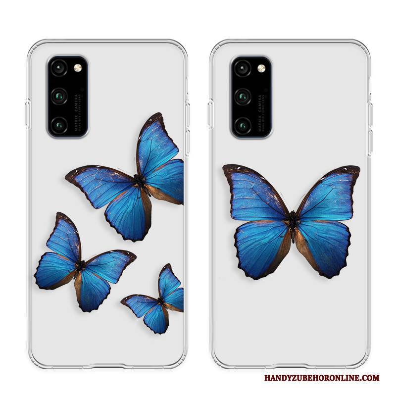 Hülle Honor View30 Pro Kreativ Einfach Persönlichkeit, Case Honor View30 Pro Taschen Liebhaber Schmetterling