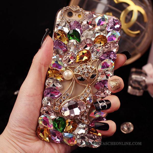Hülle Htc One M7 Luxus Lila Trend, Case Htc One M7 Strass Pulver Handyhüllen