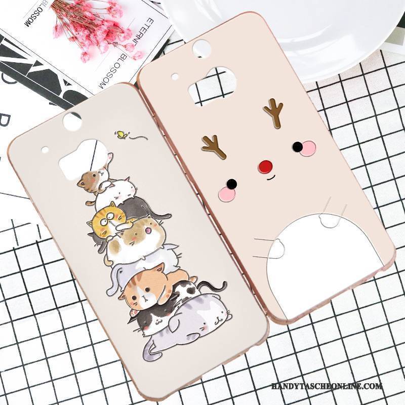 Hülle Htc One M8 Karikatur Anti-sturz Handyhüllen, Case Htc One M8 Schutz Trend Weiß