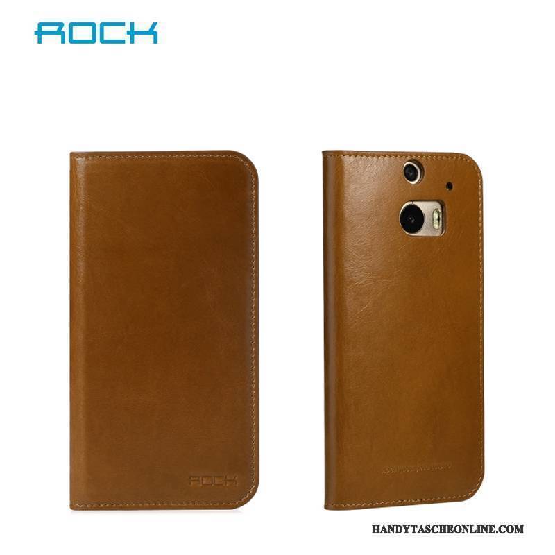 Hülle Htc One M8 Leder Handyhüllen Lichtfarbe, Case Htc One M8 Schutz