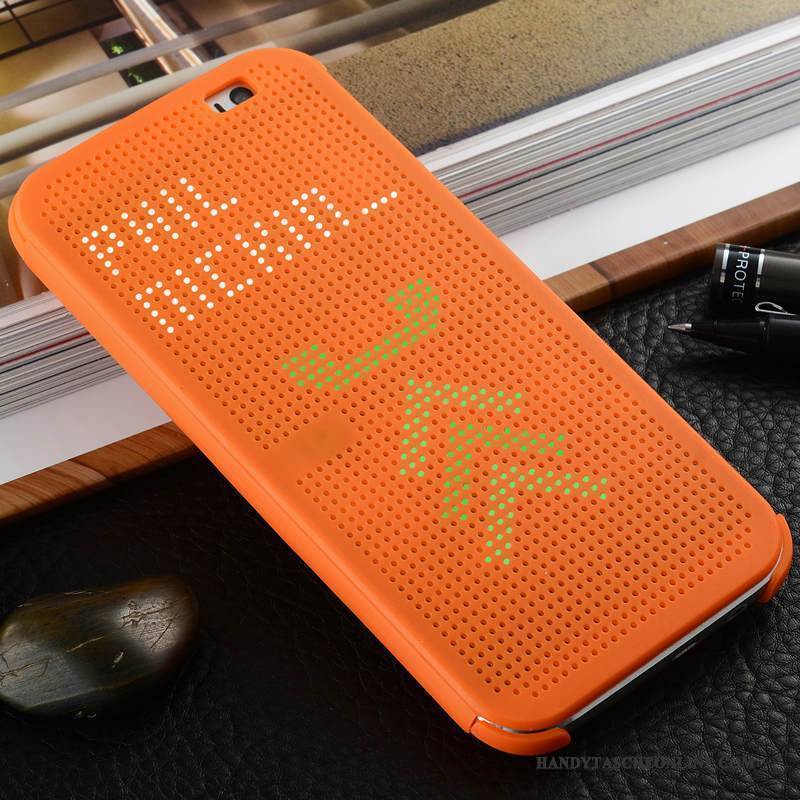 Hülle Htc One M8 Schutz Handyhüllen Orange, Case Htc One M8