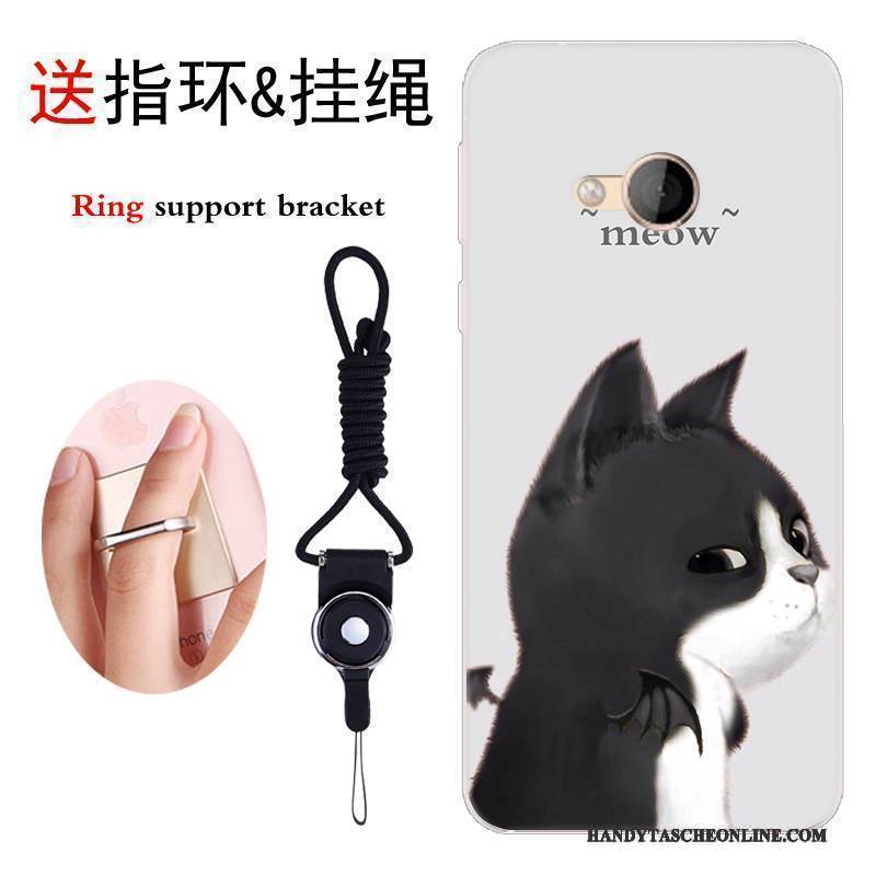 Hülle Htc U Play Taschen Persönlichkeit Handyhüllen, Case Htc U Play Karikatur Grau Anti-sturz