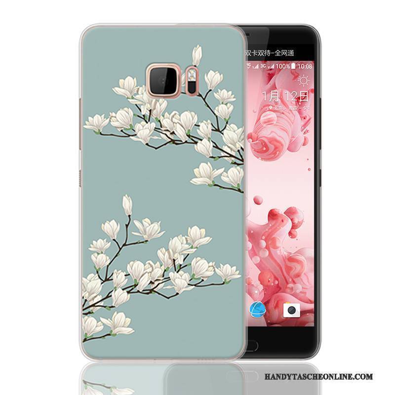Hülle Htc U Ultra Gemalt Schwer Handyhüllen, Case Htc U Ultra Karikatur Hellblau Nette