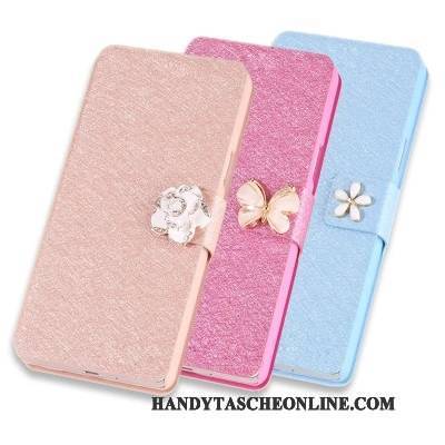 Hülle Huawei Ascend G6 Folio Handyhüllen Karte, Case Huawei Ascend G6 Lederhülle
