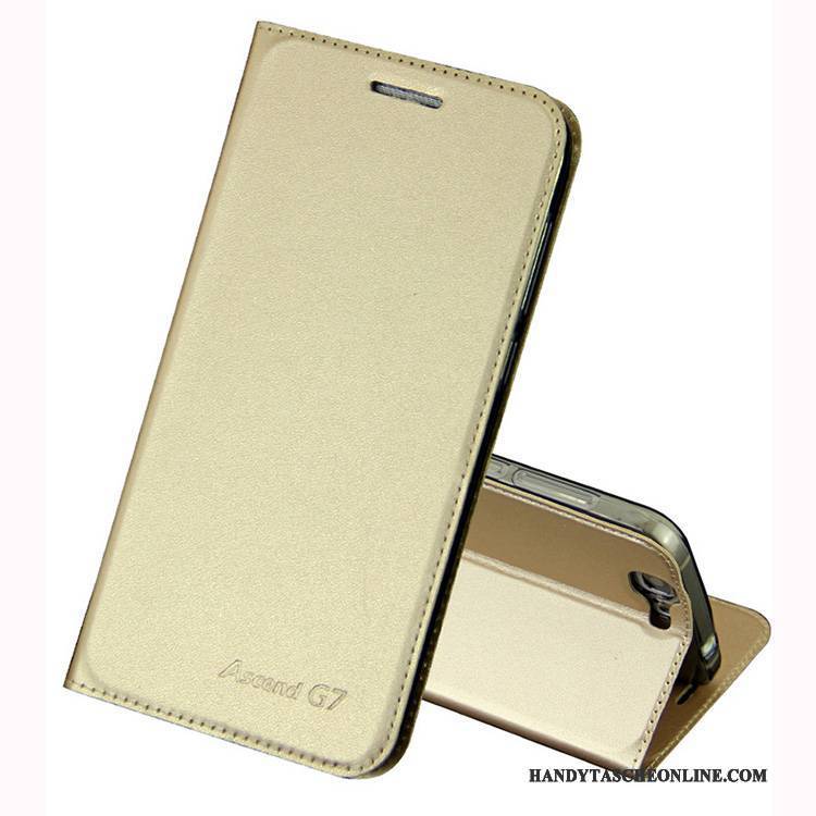 Hülle Huawei Ascend G7 Schutz Handyhüllen Anti-sturz, Case Huawei Ascend G7 Lederhülle